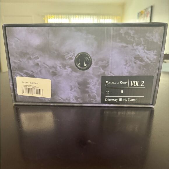 Revenge x Storm High Top Black Flame Sneakers - Picture 9 of 11